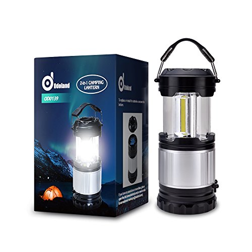 LED Laterne, ODOLAND 2-in-1 Camping Laterne Taschenlampe – neue LED 300lm, wasserdichte Campinglampe Campingleuchte Zeltlampe Notlicht Notfalllampe, tragbar für Camping Outdoor Wandern - 9