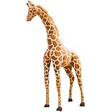 KingbeefLIU Simulation Girafe Animal en Peluche Peluche Poupée Enfants Jouet Décor À La Maison Accessoires Photo Mignons Poup
