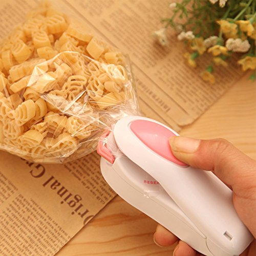 Luniquz mini Folienschweißgerät Einschweißgerät mit Magnete für Verpackungen Handschweißgerät Beutelverschliesser Mini-Heißsiegelmaschine für Snack/Süßigkeiten/Lebensmittel - 5