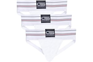GOLBERG G Men’s Athletic Supporters (3 Pack) - Jock Strap Underwear - Extra Strength Elastic