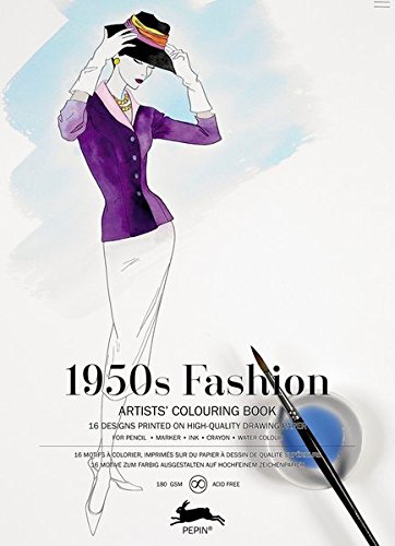 Download 1950's Fashion : Livret de coloriage artistes -16 motifs à colorier, imprimés sur du papier à dessin de qualité supérieure Download 1950's Fashion : Livret de coloriage artistes -16 motifs à colorier, imprimés sur du papier à dessin de qualité supérieure