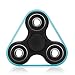 Produktbild Fidget Tri (dreifach) Spinner Special Version mit 4 Hochleistungs Kugellagern mit fluoreszierendem Gummiband Anti Stress Kreisel Hand Spielzeug in Schwarz von VAPIAO