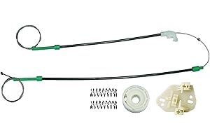 Bossmobil compatible con Escort V 5, VI 6, VII 7 (GAL, AVL,AAL,ABL), Delantero derecho, kit de reparación de elevalunas eléctricos