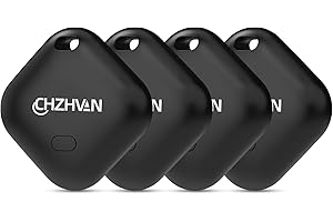 CHZHVAN Air Traceur Tag de Portefeuille Fonctionne avec Apple Localiser (iOS Uniquement), Batterie Remplaçable, Résistant à l'eau, Trouve Bluetooth Tracker pour Sacs, Bagages, Animaux et Sac à Dos