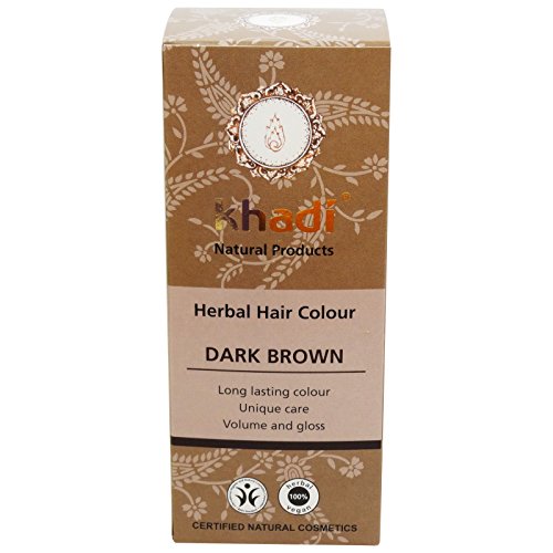 KHADI Tinte Vegetal Castaño Oscuro - Para un cabello castaño natural- Color intenso