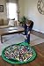 Myguru 60 Inches Large Size Toy Storage Bag Lego Organizer Kid Play Mattress Foldable Baby Playmat Portable Big Picnic Shoulder Bag,Dia 150CM (Green)