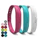 Produktbild YEFOD 3pcs/Set Fitbit Flex 2 Armband, Weiche Silikon Ersatzarmband für Fitbit Flex 2, Kleine Größe, Armbandlänge: 5.5 - 6.7 Zoll