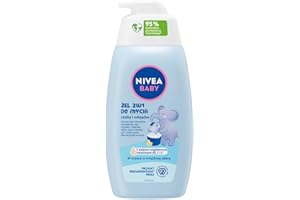 NIVEA BABY Żel 2w1 do Mycia Ciała i Włosów, 500 ml z Pompką