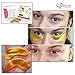 Infinitive Beauty-1 x Pack New Crystal 24K Gold Powder Gel Collagen Eye Mask Masks Sheet Patch, Anti Ageing Aging, Remove Bags, Dark Circles & Puffiness, Skincare, Anti Wrinkle, Moisturising, Moisture, Hydrating, Uplifting, Whitening, Remove Blemishes & Blackheads Product. Firmer, Smoother, Tone, Regeneration Of Skin. Suitable For Home Use Hot or Cold.