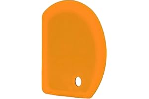 LAZYMI Corne Patisserie Silicone Flexible, Grand (15.2×10.9CM) Coupe-pâte à Pâtisserie Polyvalent Antiadhésif Coupe Pate de Qualité Alimentaire pour la Cuisson du Pain Faisant la Pizza au Levain (Orange, 1)