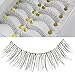 PROMOTION,MISSGAGAS,2015!Tai Wan High Quality 100% Handmade False Eyelashes #218 Transparent Stem
