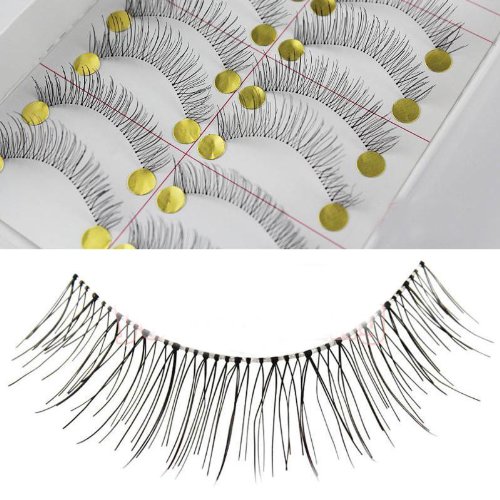 PROMOTION,MISSGAGAS,2015!Tai Wan High Quality 100% Handmade False Eyelashes #218 Transparent Stem