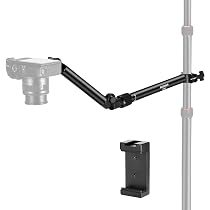 NEEWER ST005 Bras d'extension pour trépied avec base à changement rapide Arca, télescopique 22-37,8, en métal robuste, avec rotule et sac de sable pour photographie de produits, vidéo