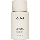 OUAI Thick Travel Size Conditioner - Anti-Frizz Moisturizer for Dry Hair with Keratin, Marshmallow Root, Shea and Avocado Oil