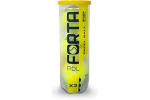 Forta PDL Padel Balls - Standard Weight, Natural Rubber, Speed Padel Ball for Great Game Control, Durable and High Performance, Ideal for Training and Matches