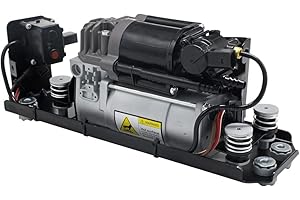 AIRSUSFAT Compresseur de suspension pneumatique avec support et bloc de valve pour BMW Série 7 F02 F11 37206784137, 37206789165, 37206789450 37206794465, 37206864215