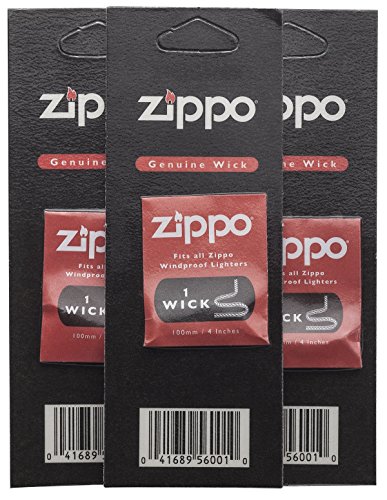 Zippo Docht und Zündstoff für Zippo-Feuerzeuge, je 3 Stück, 6er-Pack - 2