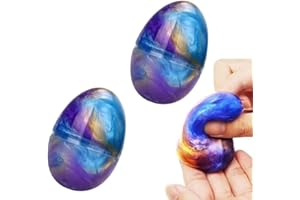 NHCUIJUN Galaxy Egg Slime Floam is a set of 2-pack 60g .DIY Putty Slime Toys for Kids, Super Soft and Non-Stick, Cute Stuff for Girls, Birthday Gift Slime Party Gift