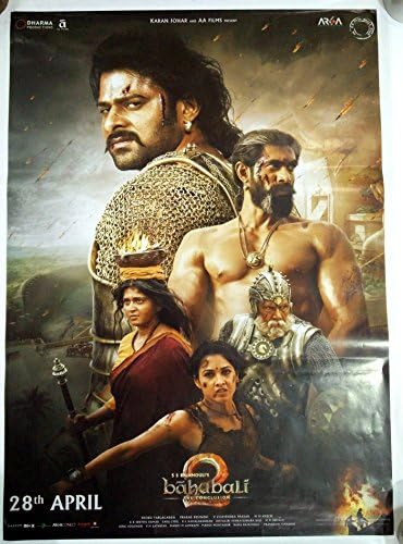 Bahubali 2 Baahubali Bollywood Movie Poster Prabhas Tamannah Rana Anushka Poster