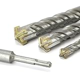 Cabeza Cruzada Tct. Carburo Tungsteno Punta Flauta Doble Mango.