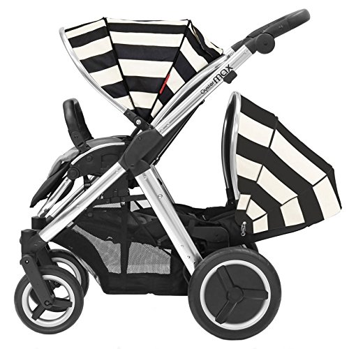 Babystyle Oyster Max 2 Tandem Pushchair - LIE FLAT - Mirror/Humbug - NEW 2015