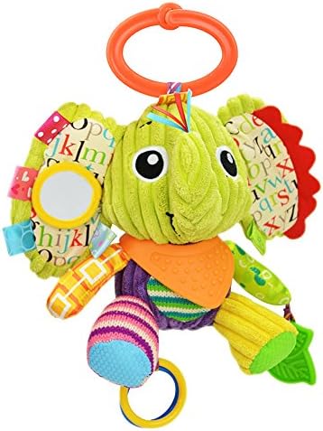 Jewelry Rarity Baby Cute Elephant Doll with Teether Educational Developmental Musical Sensory Clip Toy