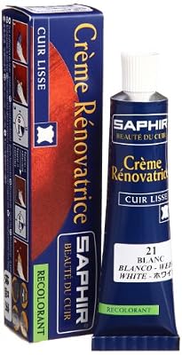 Saphir Cirage Crème Rénovatrice SAPHIR (Tube 25 ml BLANC 21)