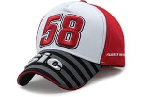 AJSJ Memento Moto GP Motorfiets Italian Racer 58 Simoncelli San Carlo Berretto da Baseball Hiphop per Uomo Tempo Libero Cappelli Gorras