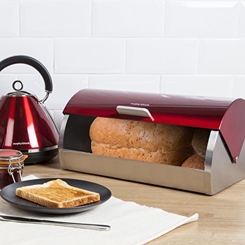 Morphy Richards Brotkasten mit Rolldeckel rot - 2