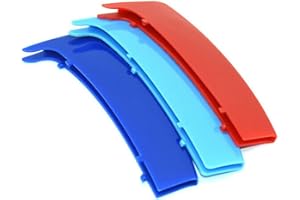 ‎ONTTO ontto Auto Nierenaufkleber Front Kühlergrill Zierleisten Aufkleber Passt für BMW 1er E87 E81 2004-2011 Zubehör Grille Abdeckung Frontgrill Einsatz Trim Motorsport Dekoration Schnalle-(Scharf winklig)