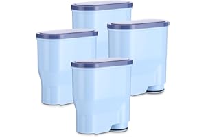 HUIFOO Zestaw 4 wymiennych filtrów wody Kompatybilny z Philips® AquaClean® CA6903/10, CA6903/22, Kompatybilny z Saeco® i filtrem wody do ekspresu do kawy Philips