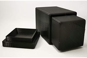 Amalur Nature Molde Cuadrado 3D de 3 Piezas para Bomba de baño o champú sólido (5 cm)