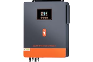 PowMr Onduleur solaire hybride 10,2 kW 48 V CC vers 220 V/230 V AC hybride avec régulateur de charge solaire MPPT 180 A - Entrée PV maximale 500 V CC - Fonctionne avec batteries plomb-acide et lithium