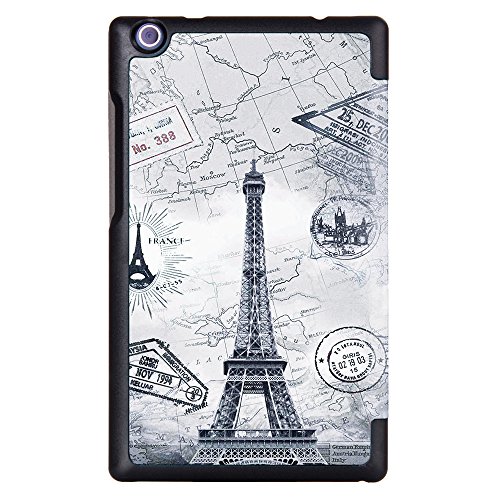 Lenovo Tab3 8 / Tab 2 A8-50 Hülle – Ultra Dünn und Leicht PU Leder Schutzhülle mit Standfunktion für Lenovo Tab 3 8 (TB3-850F / TB3-850M) / Tab 2 A8-50 8,0 Zoll Tablet, Karte Turm - 3