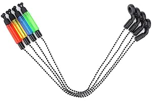 CUCUFA Indicateur Bite, pêche de la Carpe Chaînes d'alarme, Bite Indicateur pêche Tackle Swinger Composante 4pcs Couleurs mélangées