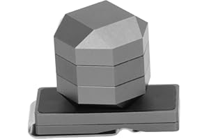 DAUERHAFT Aluminium Queue Kreide Halter Clip Octagon Universal 3 Schichten Billard Pool Queue Kreide Box Halter Billard Zubehör Billard Queue Kreide Box Snooker Praktisches Werkzeug Zubehör