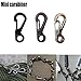 Produktbild HATCHMATIC 5pcs Außen Molle Paracord Schlsselring Mini Karabiner hngen: schwarz