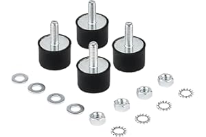 GENERISCH Rodigas Anti-Vibration Feet for Air Conditioning, M8, Pack of 4 for Heat Pumps, Various Devices, Rubber Holder for Air Conditioners, Floor Console, Anti-Vibration