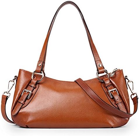 Top Brand HideWise LONDON Women Ladies Girls Genuine Real Leather Tote Hobos Satchel Shoulder Handbag (Victoria)