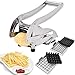 Produktbild GuLouFanA Französisch Fry Cutter Obst Gemüse Kartoffelschneider Handelsklasse W / 2 Verschiedene Größe Edelstahl Klingen-Mehrzweck-Slicer Chopper mit Saugfüßen