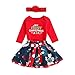 Produktbild TPulling Baby Mädchen Junge Kleidung Baby-Weihnachtsbrief-Spielanzug Tops Deer Rock Kleidung Outfits Set