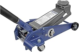 ‎KUNZER KUNZER WK 1011 FSH Hydraulischer Rangierwagenheber mit Fußschnellhub – 2250 kg Tragkraft - mit Stahlrädern