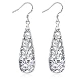 Pendientes Largos J.Rosée Pendientes Mujer en Plata de Ley 925 'Lágrimas...