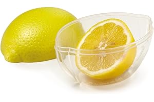 Snips Saver, pojemnik do przechowywania żywności, 12 x 9 x 9 cm, pojemnik na cytrynę do lodówki, wyprodukowany we Włoszech, 0% bez BPA, ftalanów, żółty