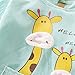 Lovely Giraffe Smocks Baby Feeding Clothes Baby Bibs ,Green