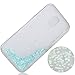 Produktbild Samsung Galaxy J3 2017 hülle flüssig,Samsung Galaxy J3 2017 hülle glitzer(European Version) Roreikes TPU Silicone Transparent Handyhülle Bling Flowing Fließend Liquid Flüssig Shinny Floating Trend Sparkle Crystal Tasche Flexible Kratzer Stoßfest Scratch-Resistant Shockproof Etui Bumper Case Cover(5,0Zoll)
