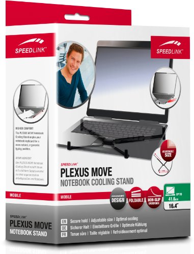 Speedlink Plexus Move Kühlerhilfe für bessere Notebook-Lüftung (universale Größe dank einstellbarer Arme) schwarz - 3