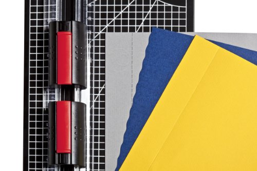 Genie SC 322 Papier-Rollenschneidegerät (DIN A4 schneidet bis zu 5 Blatt Papier) schwarz/rot - 2