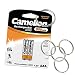 Produktbild Camelion by SBS Akkus Micro AAA 600mAh 2 Stück HR03 + Schlüsselringe gratis