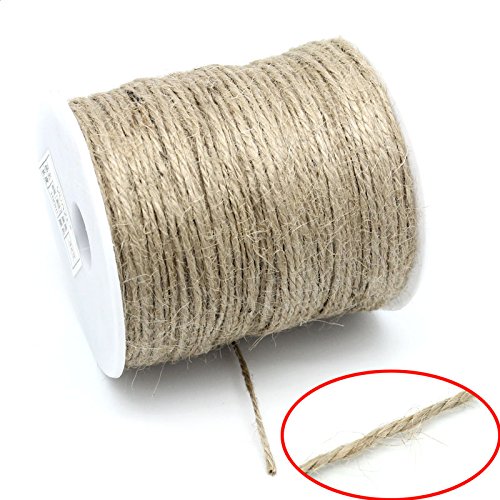 siAura Material 90m Jutekordel/Juteschnur braun 2mm - 3